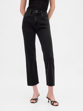 High Rise ’90s Slim Straight Crop Jeans | Gap (US)