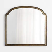 Brookhaven Pewter Metal Mantel Mirror 39.75" x 41.75" + Reviews | Crate & Barrel | Crate & Barrel