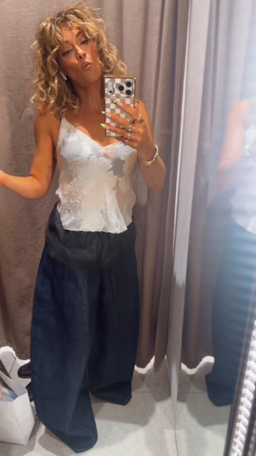 Size xs in jeans and top