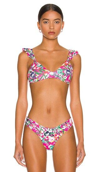 Halles Bikini Top in Zinnia | Revolve Clothing (Global)