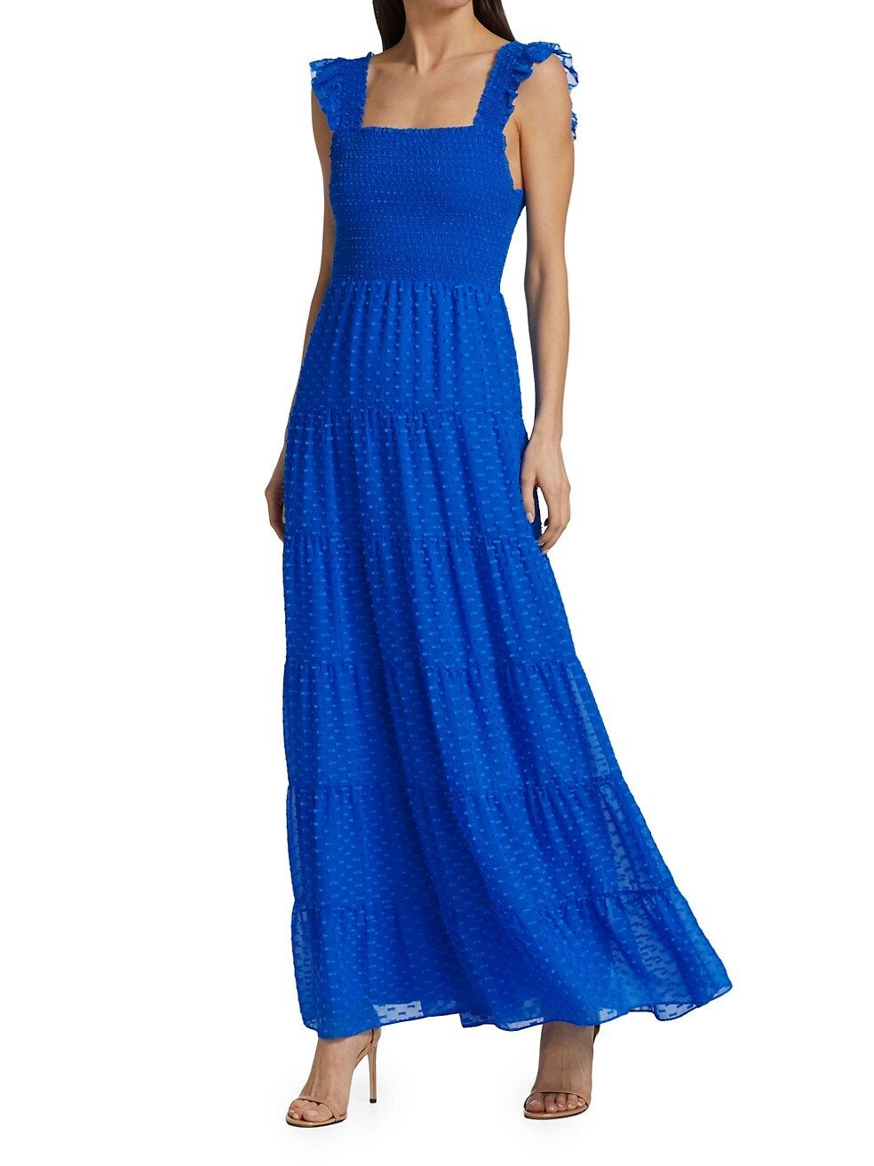 Kizzie Smocked Chiffon Dress | Saks Fifth Avenue (UK)