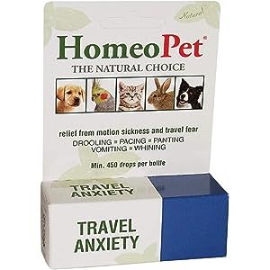 HomeoPet Travel Anxiety Relief for Pets 450 Drops per Bottle (1 Pack) | Amazon (US)