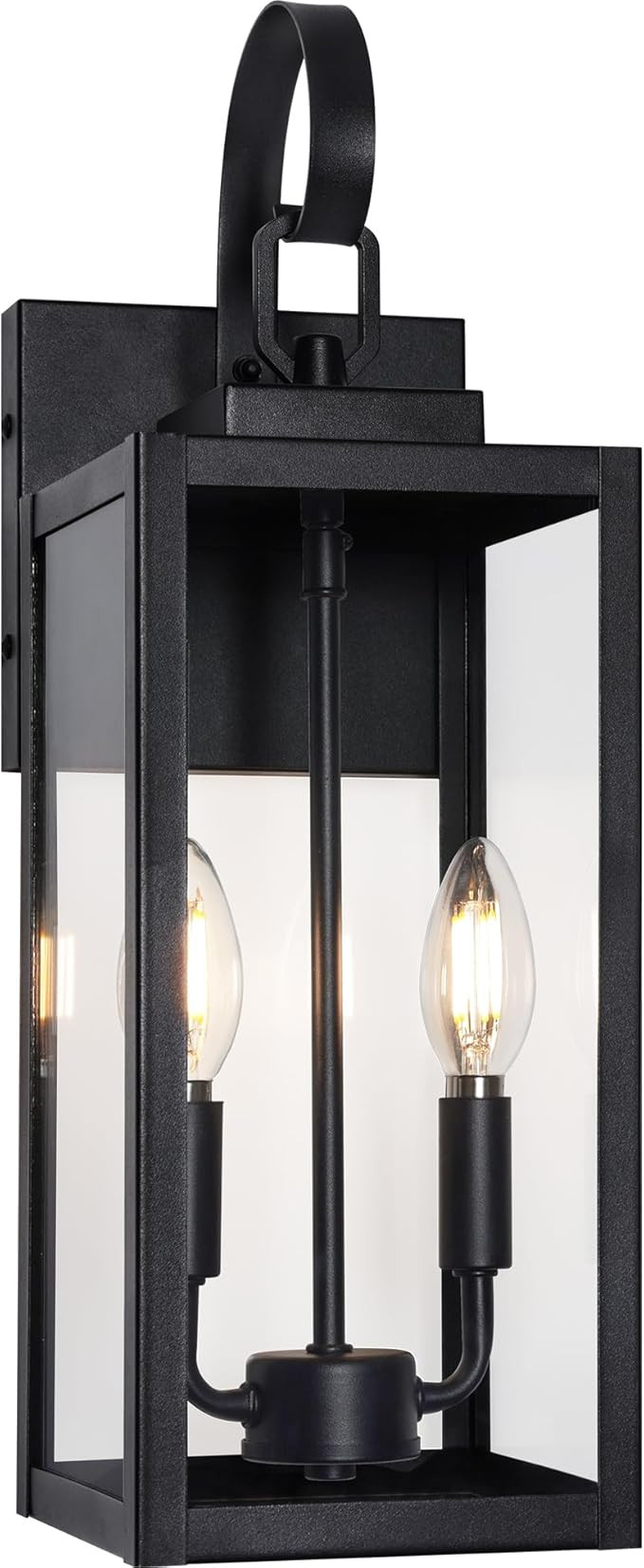 BesLowe 18" Outdoor Wall Light Fixture, 2-Light Large Exterior Lighting Fixture Wall Mount, Water... | Amazon (US)