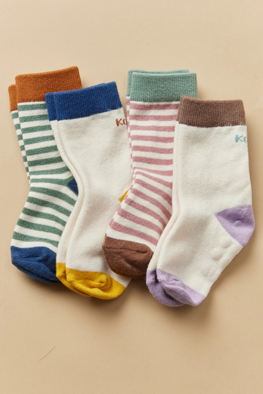 [25FW] Easy-Fit Striped Socks (2P) | Konny Baby