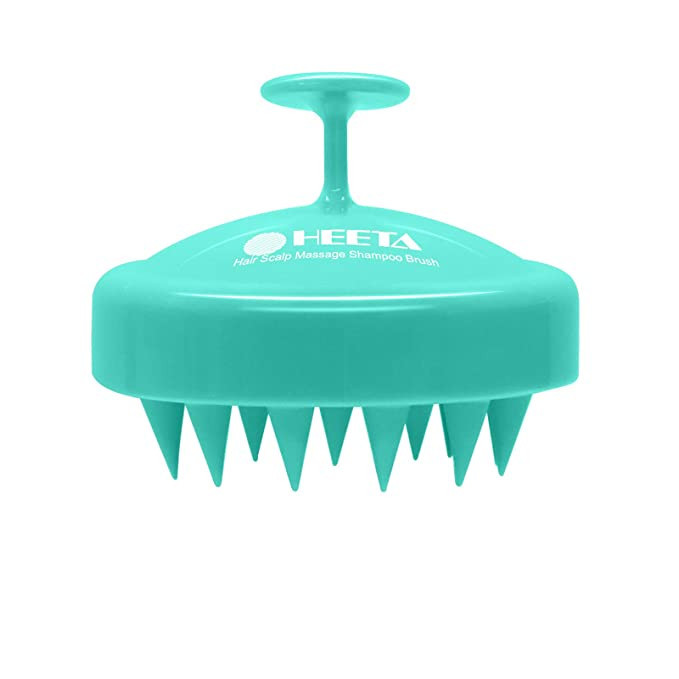 HEETA Hair Shampoo Brush, Scalp Care Hair Brush with Soft Silicone Scalp Massager (Green) | Amazon (US)