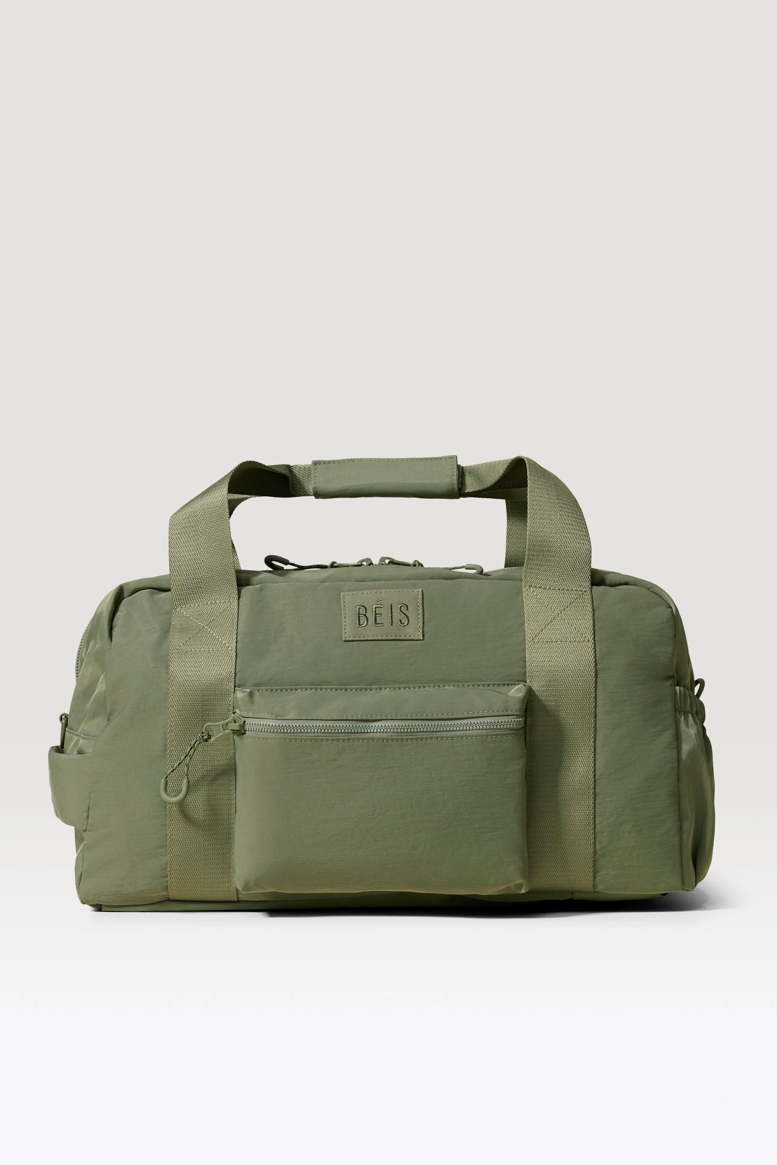BÉIS 'The Sport Duffle Backpack' in Olive - Olive Green Sport Duffle Backpack & Gym Bag | BEIS