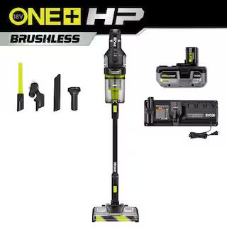 ONE+ HP 18V Brushless Cordless Advanced WHISPER Series Stick Vacuum Kit with 4.0 Ah Battery and C... | The Home Depot