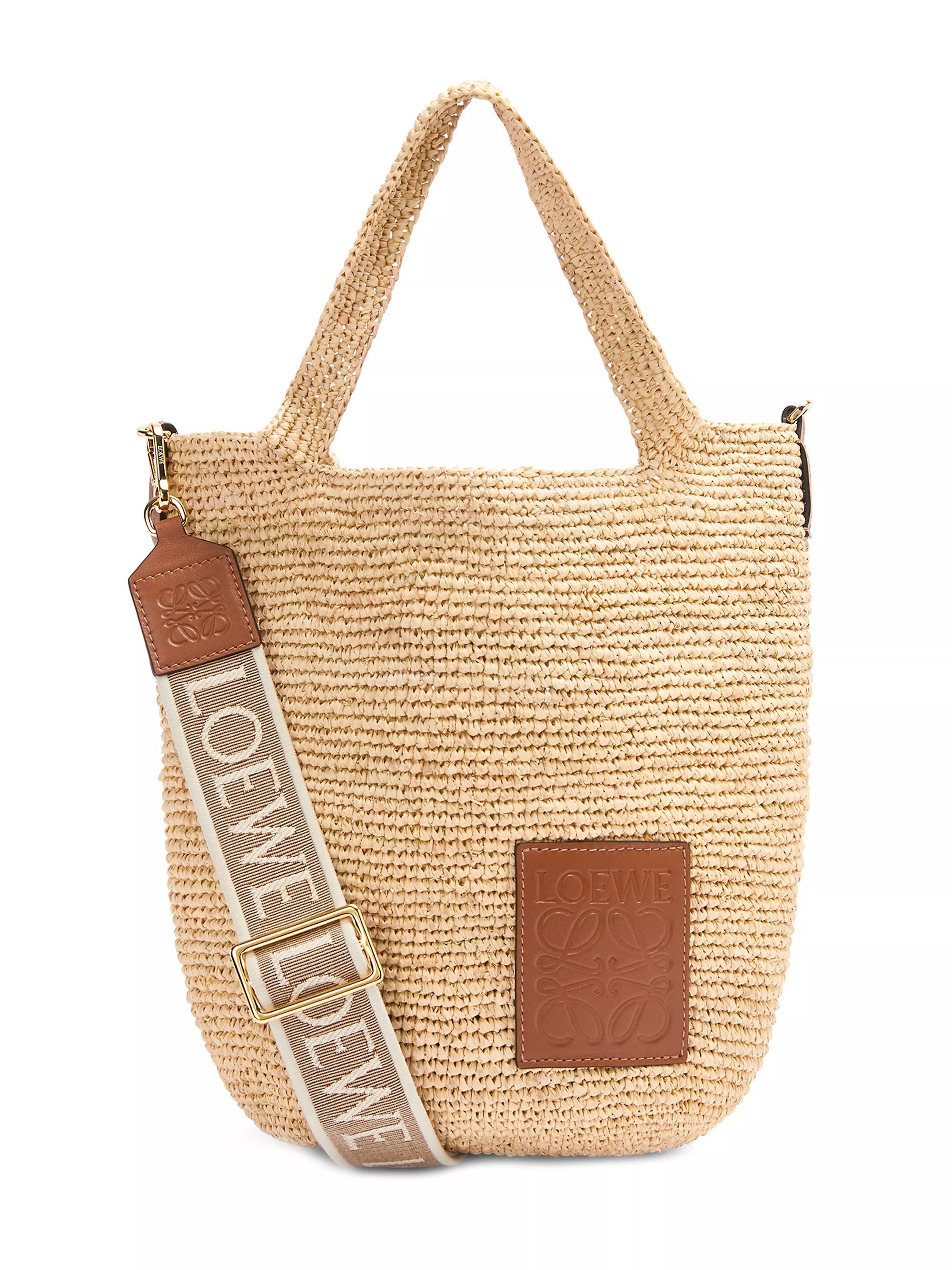 Mini Slit Raffia Tote | Saks Fifth Avenue