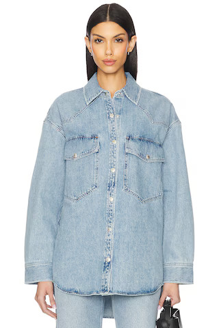 AGOLDE Lotta Shirt in Drift from Revolve.com | Revolve Clothing (Global)