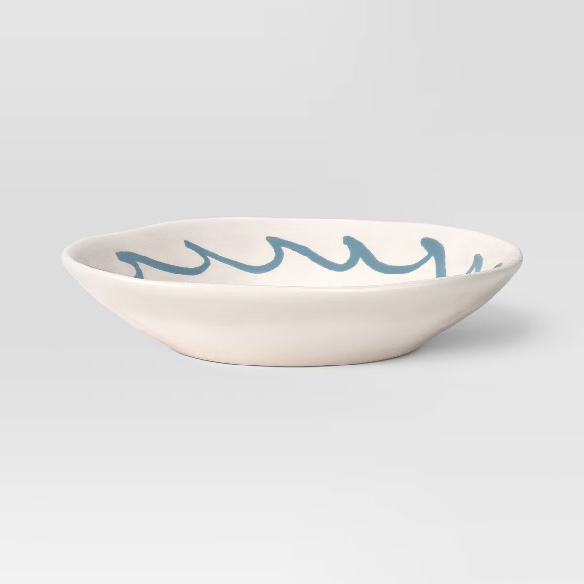 26 fl oz Stoneware Dinner Bowl Blue Wave - Threshold™ | Target