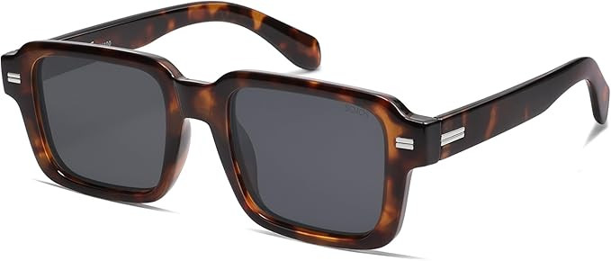SOJOS Trendy Square Polarized Sunglasses for Women Men, Retro Vintage Womens Mens Rectangle Shade... | Amazon (US)
