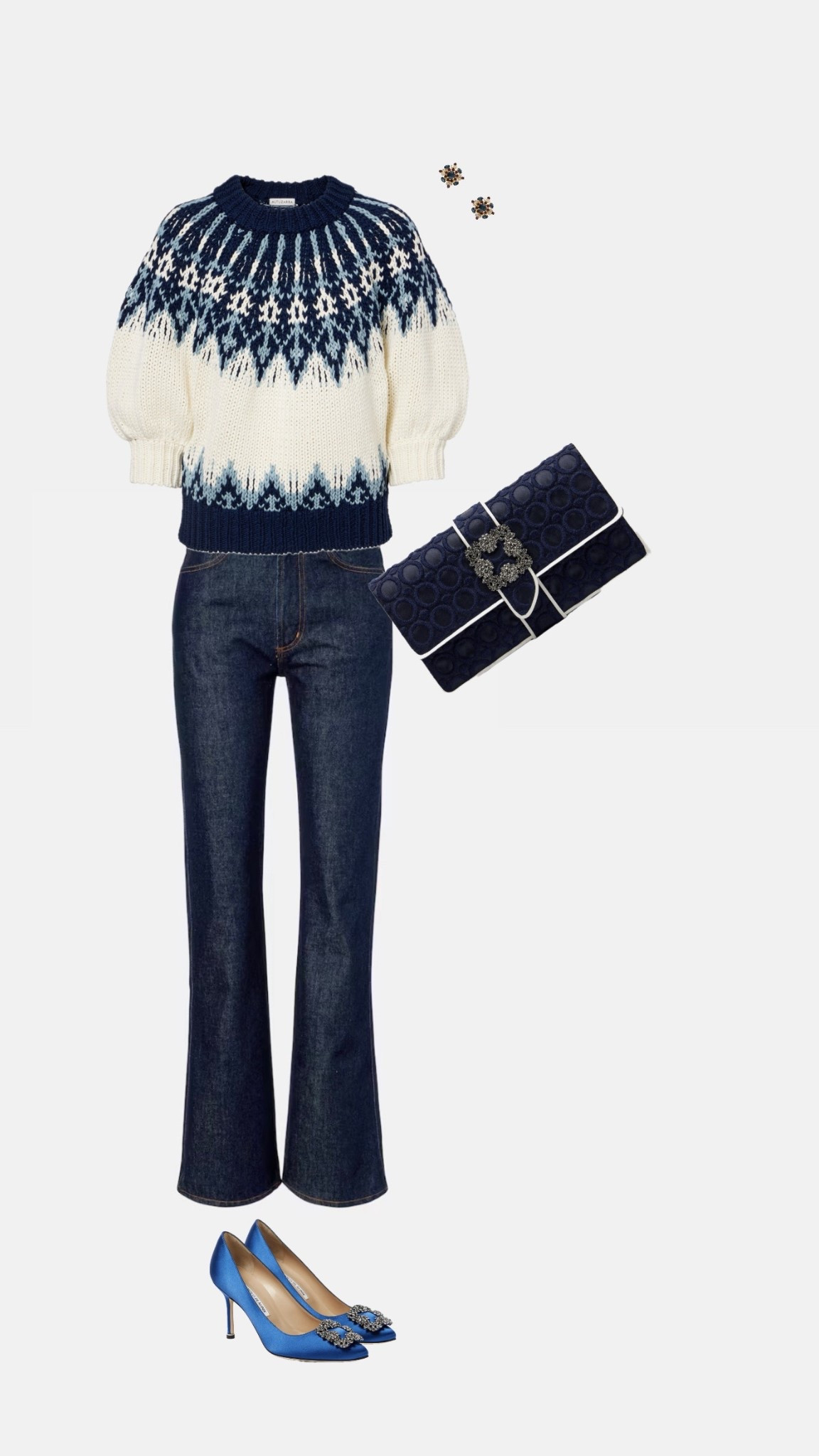 Dinner outfits for all my girls who love wearing jeans for a night out. Keep it chic with a dark-wash pair — it makes everything look more polished.
Jeans fit true to size, mine are size 26. I got this sweater in a different color in size S. 

#LTKOver40 #LTKHoliday #LTKootd
