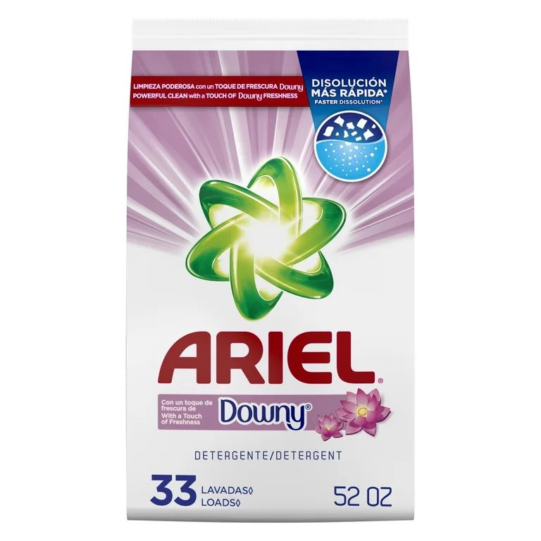 Ariel with a Touch of Downy Freshness, 33 Loads Powder Laundry Detergent, 52 oz | Walmart (US)