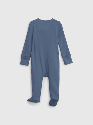 Baby First Favorites TinyRib Footed One-Piece | Gap (US)