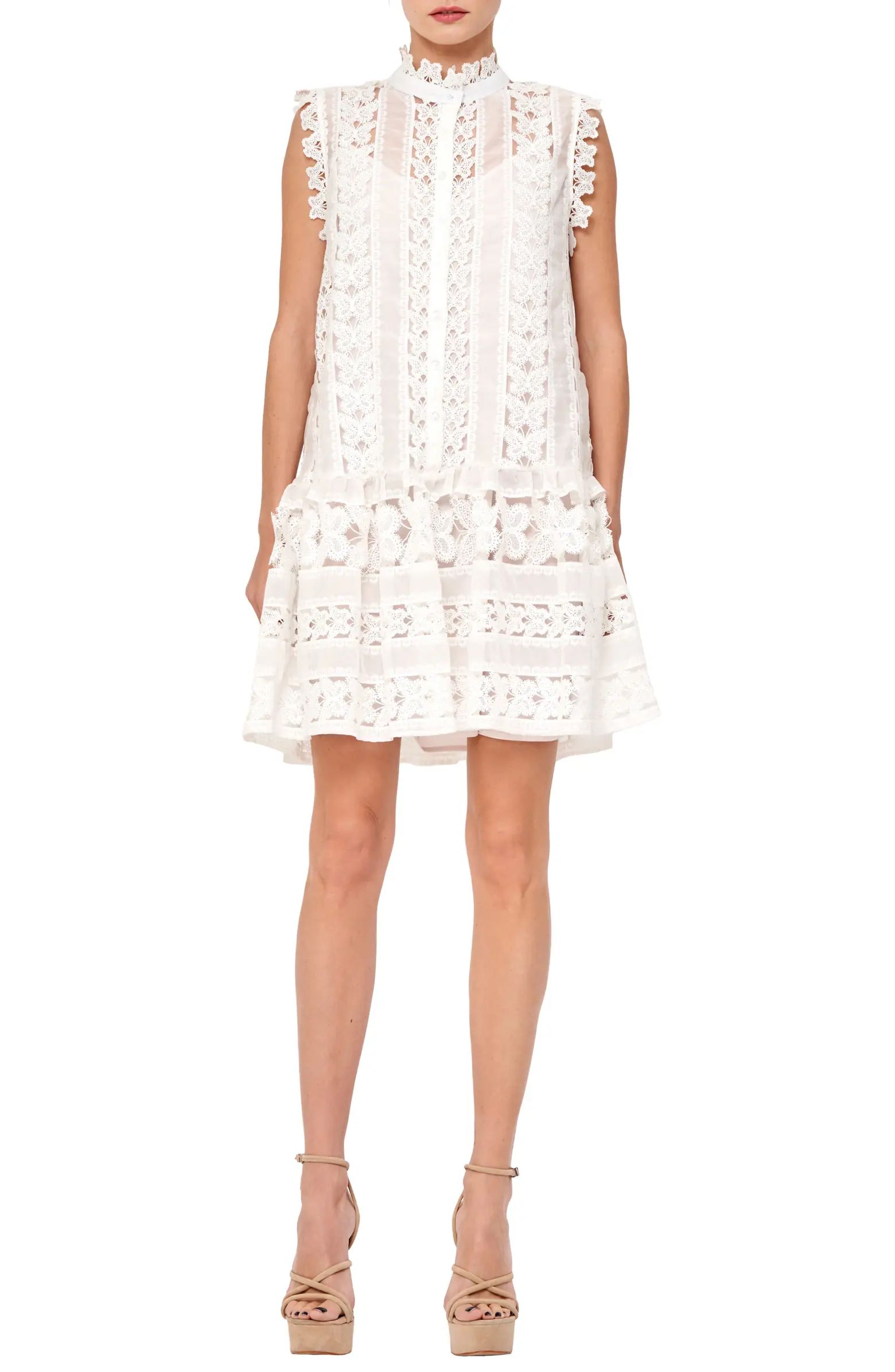 CIEBON Cara Butterfly Lace Shift Dress | Nordstrom | Nordstrom