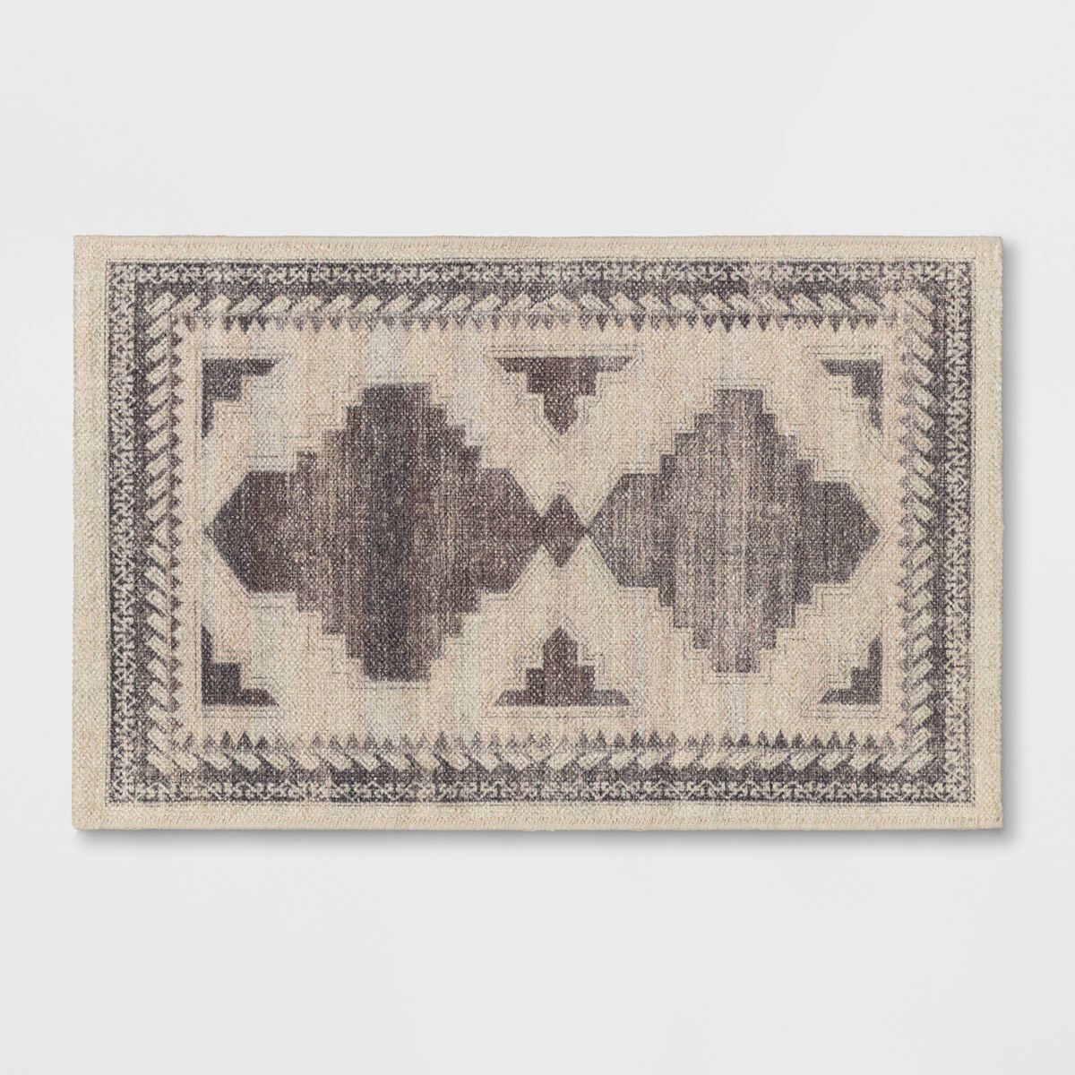 2'6"x3'10" Washable Cromwell Printed Persian Style Rug Tan - Threshold™ | Target