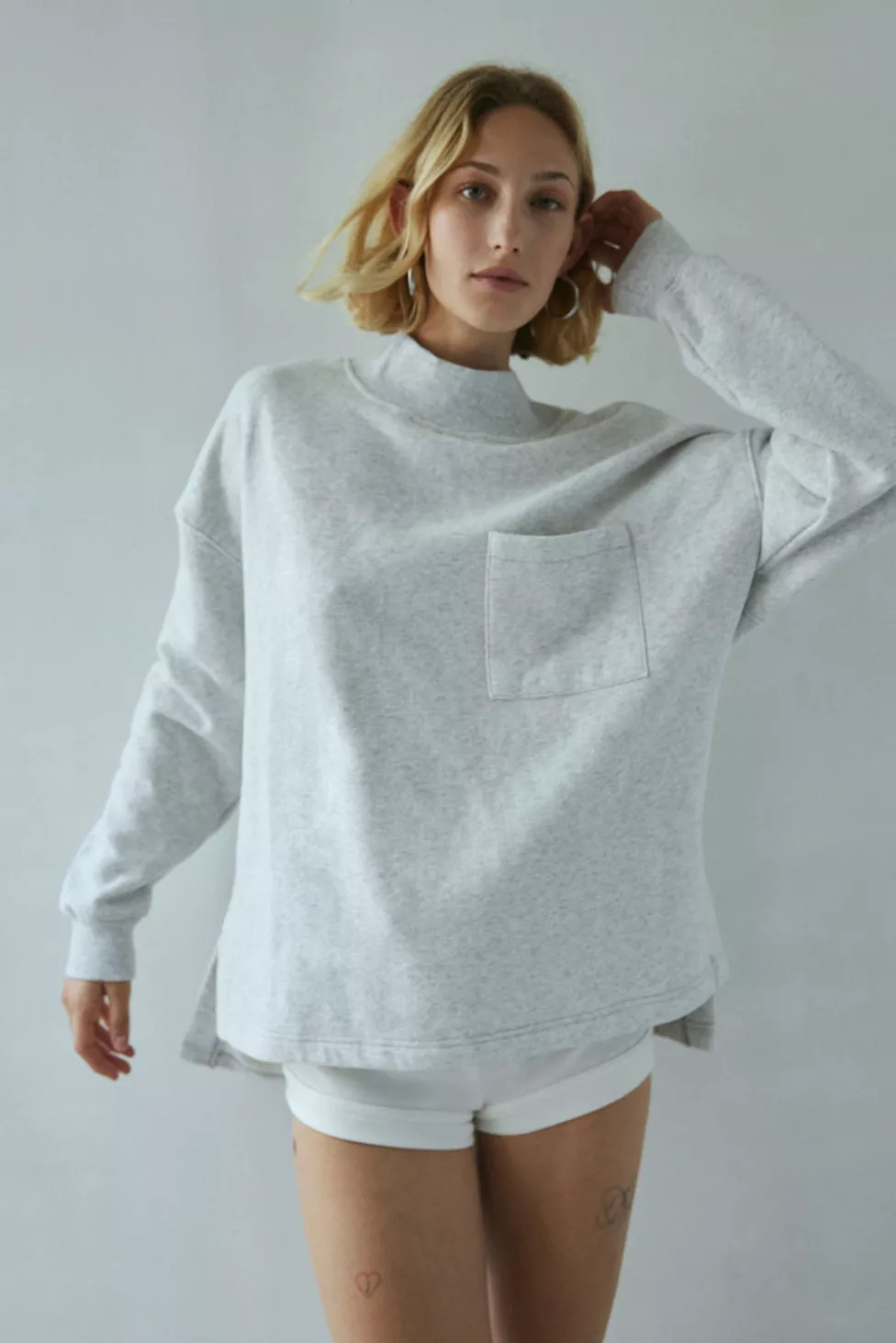 Out From Under Lindsey Mock Neck Pullover Sweatshirt | Urban Outfitters (US and RoW)
