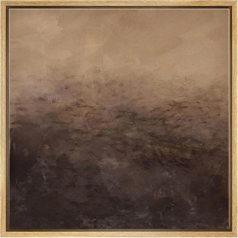 Asdg12s- UnFramed Canvas Print Wall Art Moody Brown Abstract Landscape Illustrations Modern Art D... | Walmart (US)