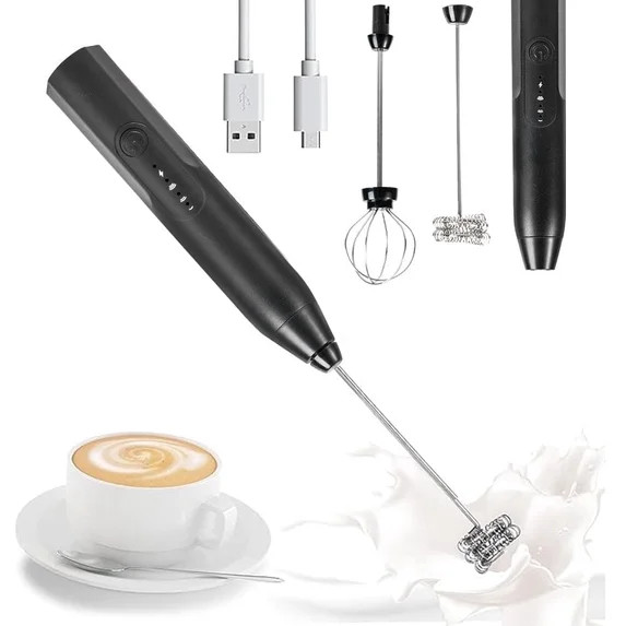 Electric Milk Frother Handheld Milk Foamer with Coffee Frother 3 Speeds Milk Whisk 2 in 1 Egg Bea... | Walmart (US)