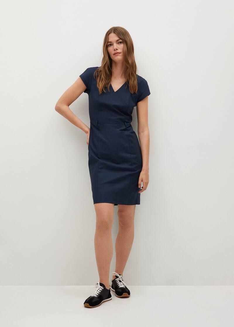 Tailored short dress | MANGO (US)