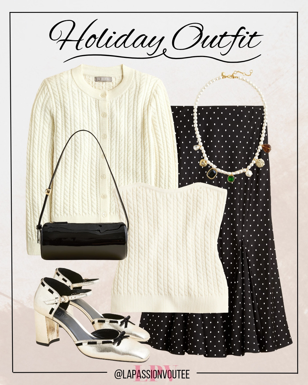 Putting together a holiday outfit idea that feels classic and festive without too much fuss. 🎄✨ Chic textures and seasonal details make it perfect for parties or cozy gatherings. It’s a polished look that photographs beautifully and stays comfortable for real-life celebrations. So easy, stylish, and holiday-ready. ❤️ 

 #LTKHoliday #LTKootd #LTKSeasonal