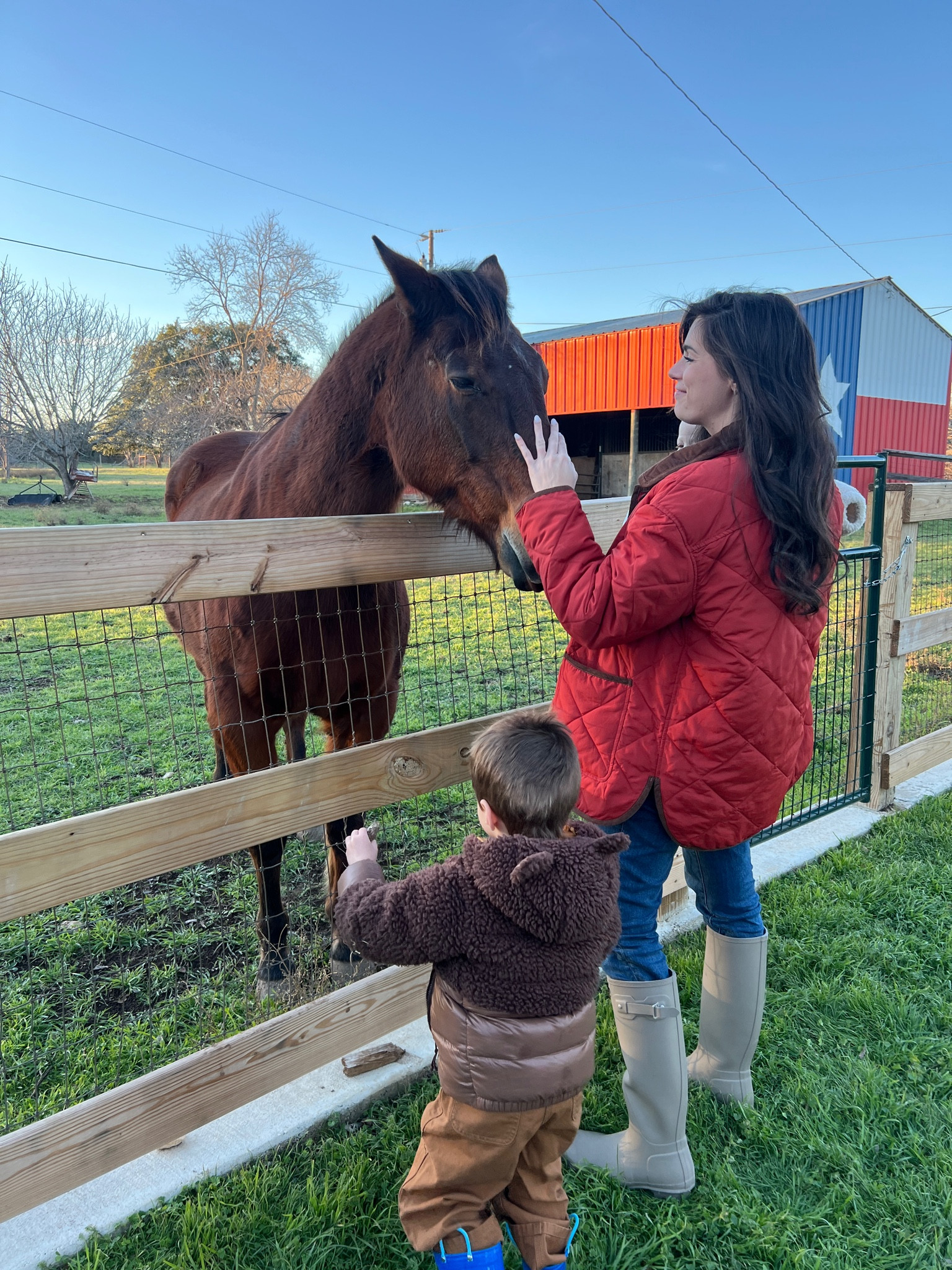 Quilted jacket Veronica beard jeans hunter boots rain boots 

#LTKStyleTip