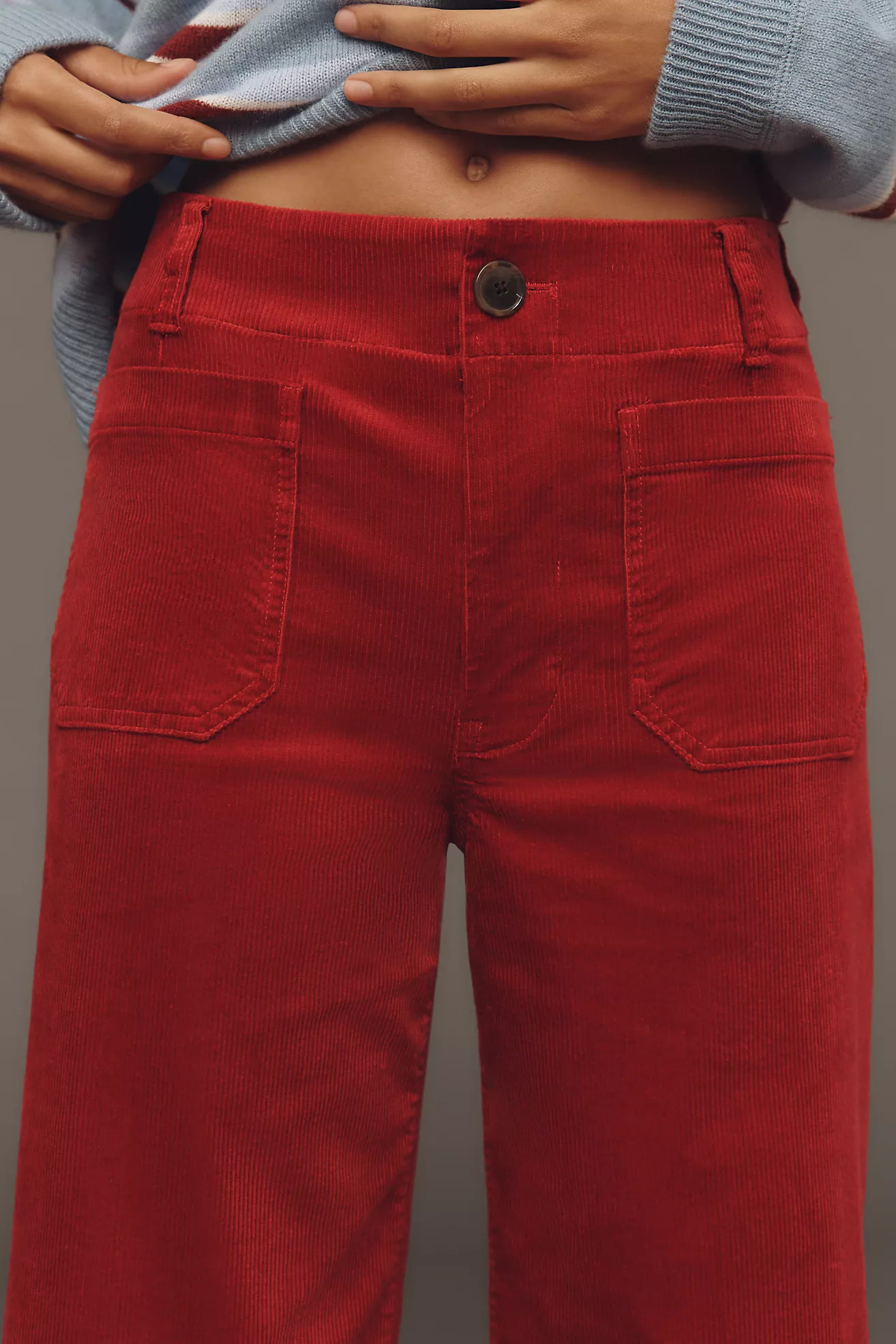 The Colette Corduroy Crop Wide-Leg Pants by Maeve | Anthropologie (US)