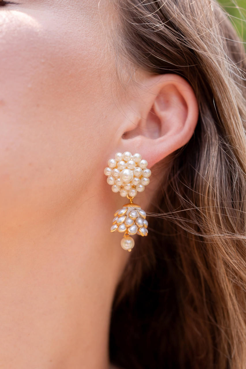 Isabelle Pearl Tulip Cluster Earring | Lisi Lerch Inc