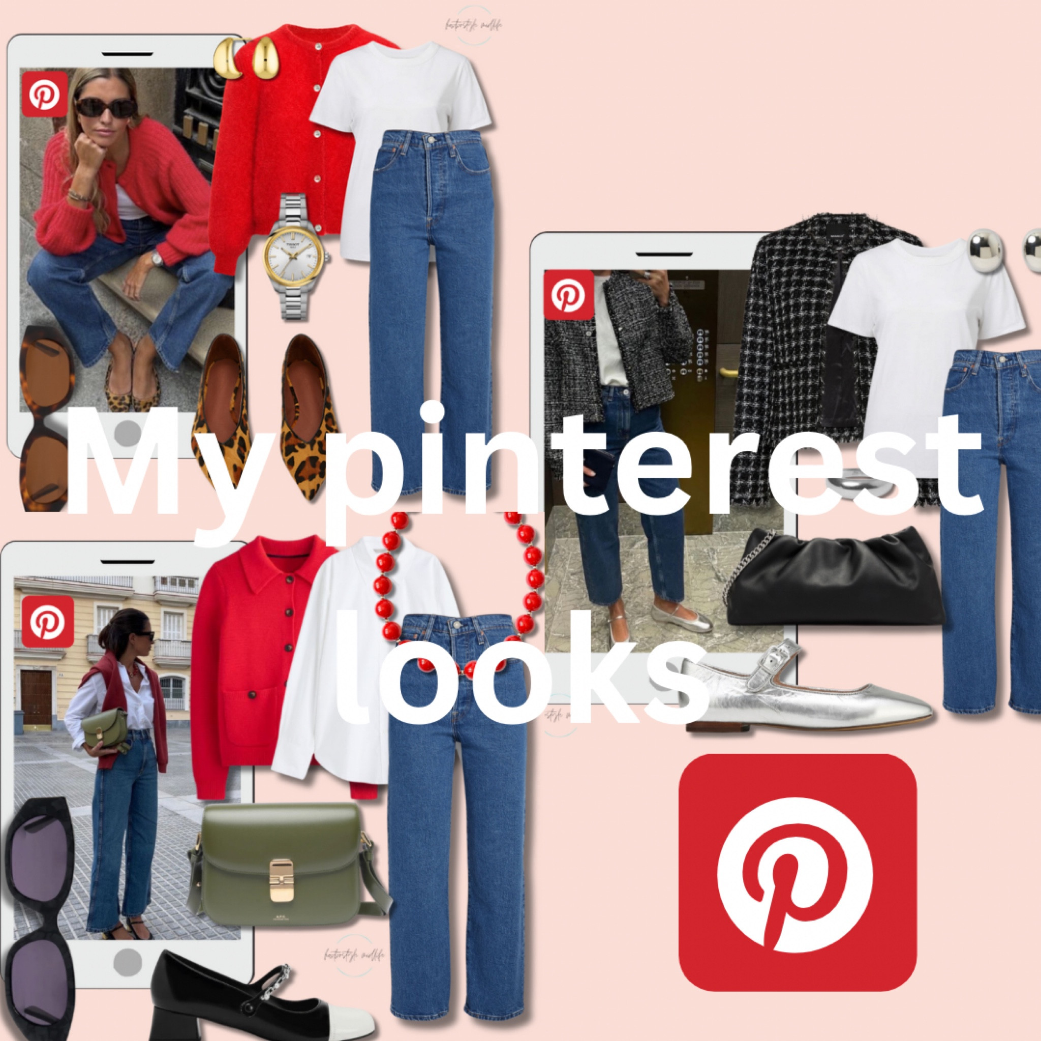 When I'm lacking inspiration for style, I frequently visit Pinterest. I consistently advise my clients to pin their preferred looks too. It's an invaluable tool for assembling outfits and making the most of your wardrobe while shopping.

The actual red cardigan & green bag are from Sezane Paris, who offer shipping to Australia.

#LTKaustralia #LTKstyletip #LTKover40