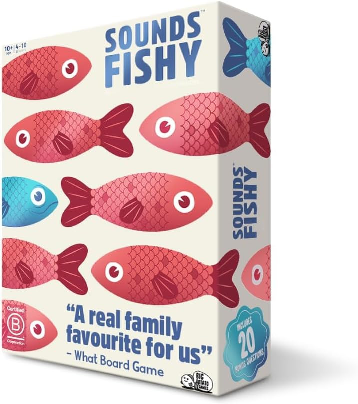 Sounds Fishy – Fast-Paced Bluffing Party Game for Kids 10+ & Adults | Fun Family Trivia Board G... | Amazon (UK)
