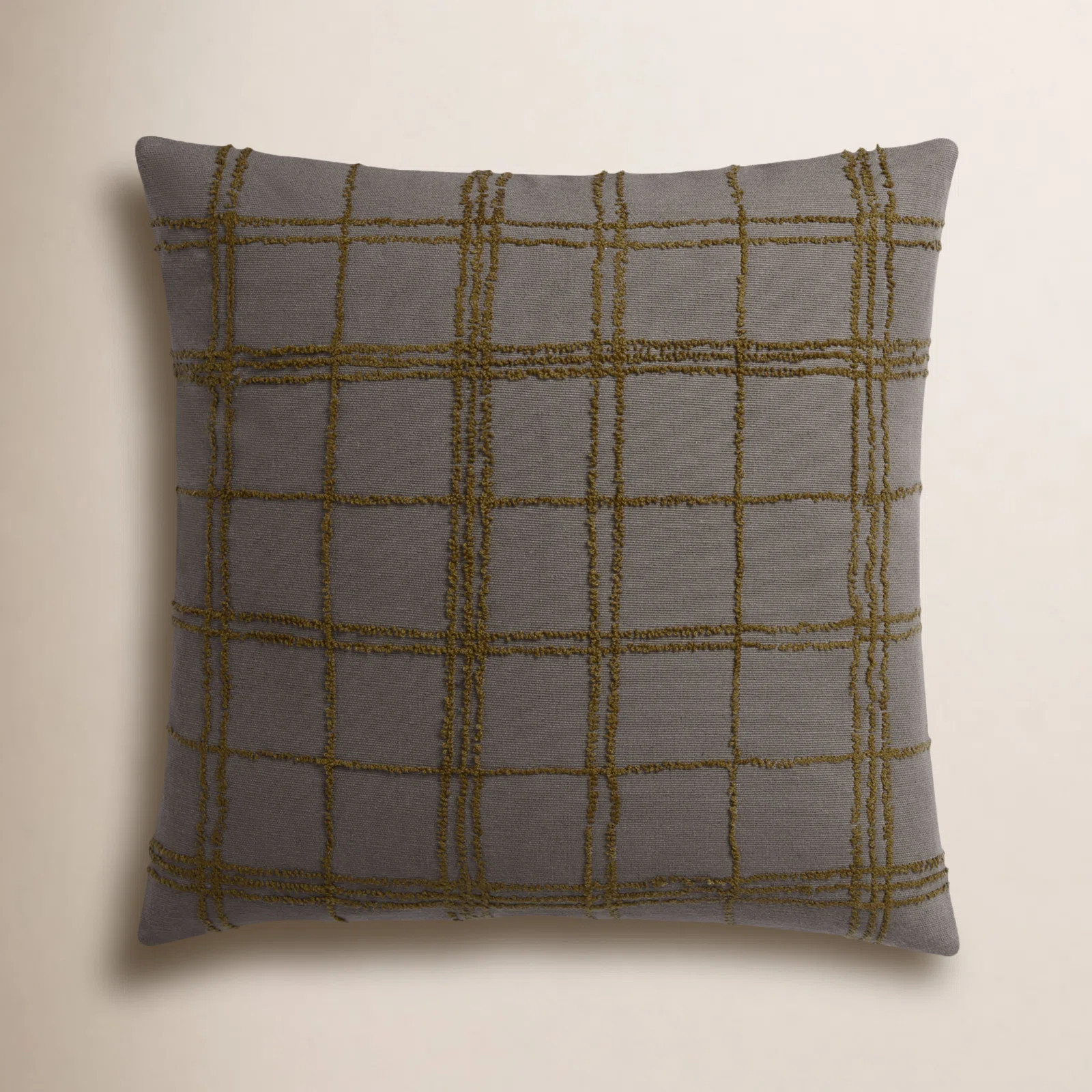 Jean Stoffer x Loloi Edward Charcoal / Olive Pillow | Birch Lane