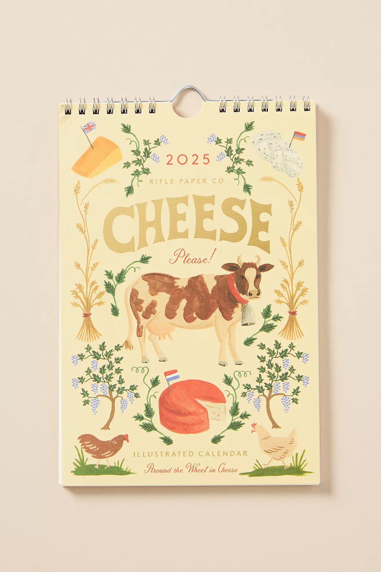 Rifle Paper Co. 2025 Cheese Kitchen Calendar | Anthropologie (US)