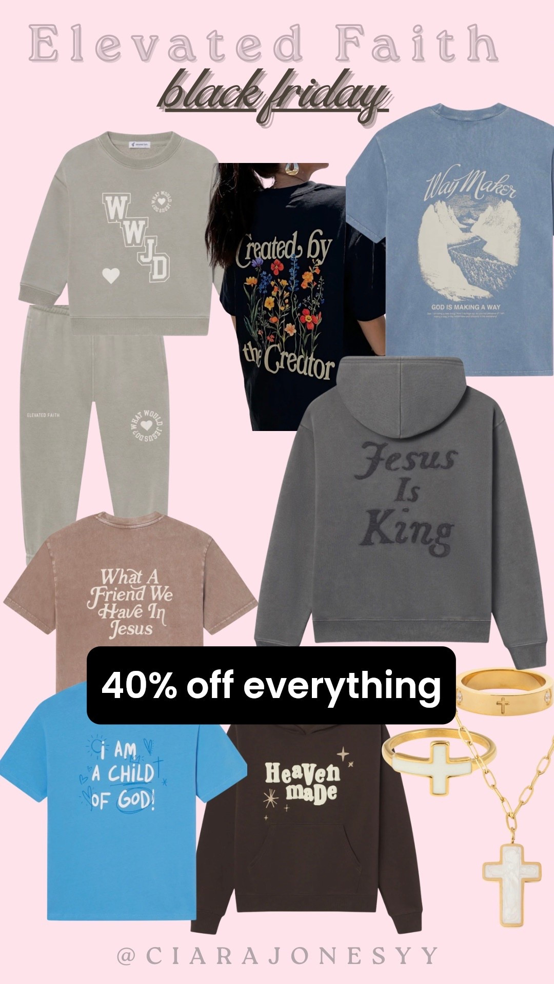 🔗 https://elevatedfaith.com/discount/CJones1524
My favorite Christian apparel brand’s Black Friday sale is live! Kids & adults to wear your faith boldly! 

Elevated Faith, Christian apparel, Black Friday sale, Jesus, jewelryy

#LTKHoliday #LTKmomlife #LTKGiftGuide