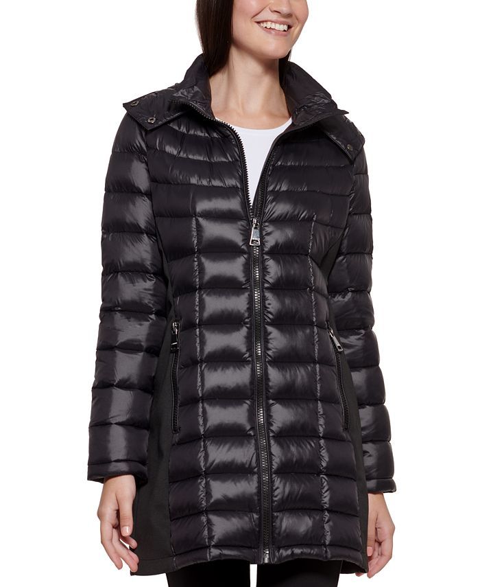 Calvin Klein Petite Hooded Puffer Coat, Created for Macy's & Reviews - Coats & Jackets - Petites ... | Macys (US)