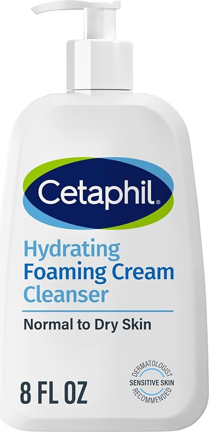Cetaphil Cream to Foam Face Wash Hydrating Cleanser, 8oz | Amazon (US)