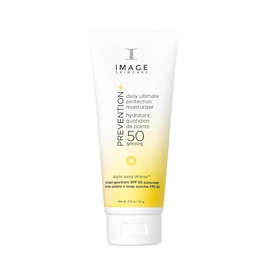IMAGE Skincare, Prevention+ Daily Ultimate Protection Moisturizer SPF 50, Zinc Oxide Face Sunscre... | Amazon (US)
