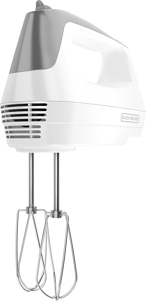 BLACK+DECKER Lightweight Hand Mixer, White, MX1500W | Amazon (US)
