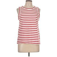 Ann Taylor LOFT Sleeveless T-Shirt: Red Tops - Size Large | ThredUp (US)