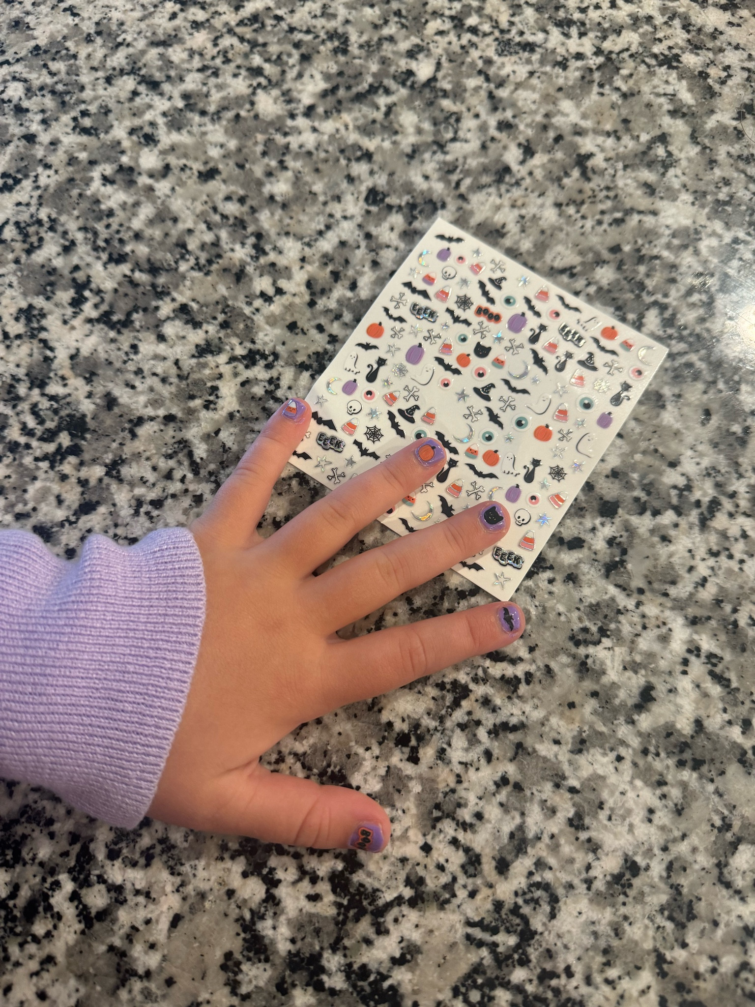 Cutest spooky nails for around $6 