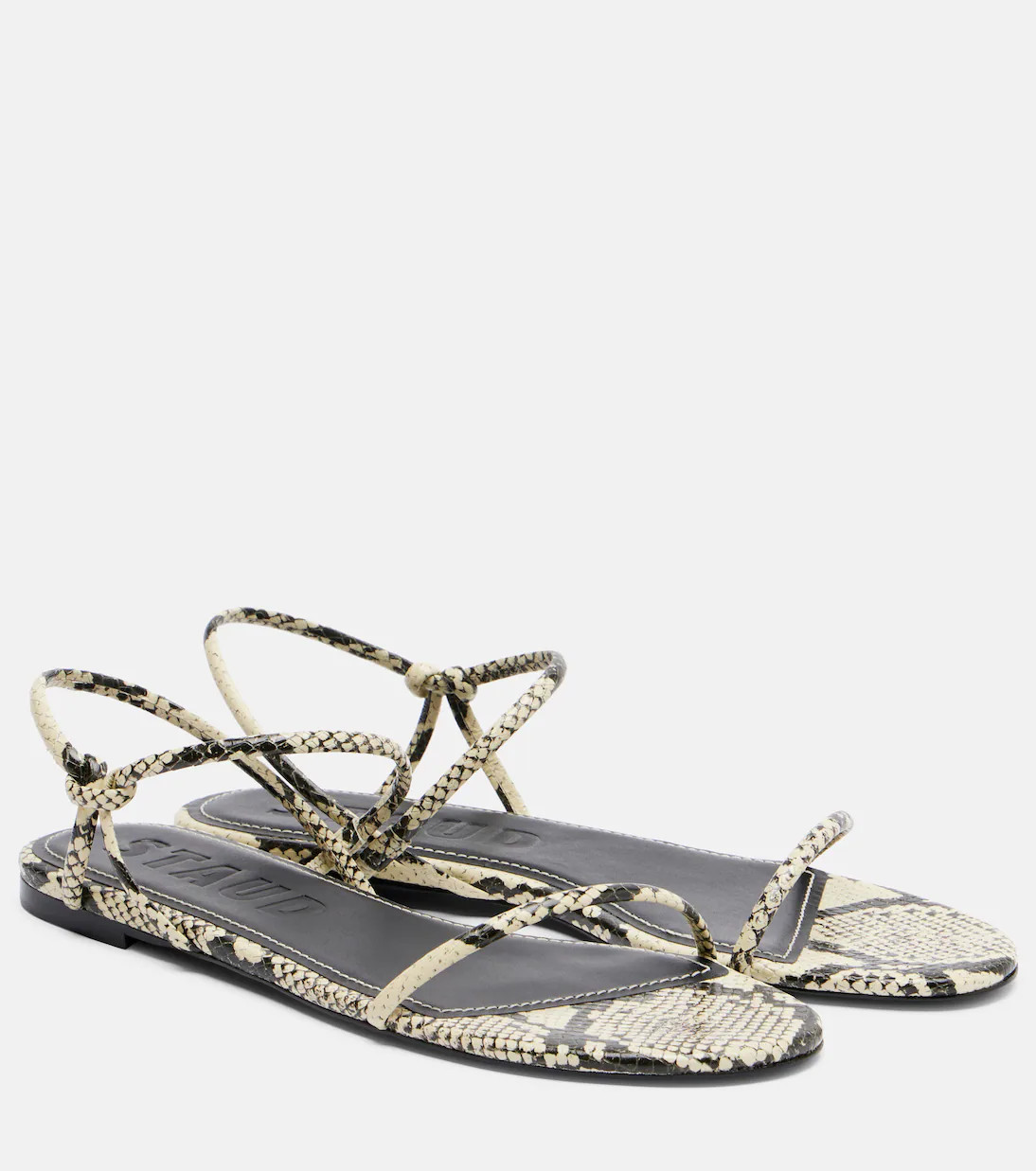 Laurel snake-effect leather sandals | Mytheresa (US/CA)
