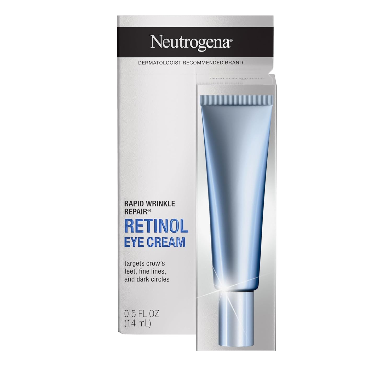 Neutrogena Rapid Wrinkle Repair Retinol Eye Cream for Dark Circles, Daily Anti-Aging Under Eye Cream with Retinol & Hyaluronic Acid to Fight Fine Lines, Wrinkles, & Dark Spots, 0.5 fl. oz | Amazon (US)