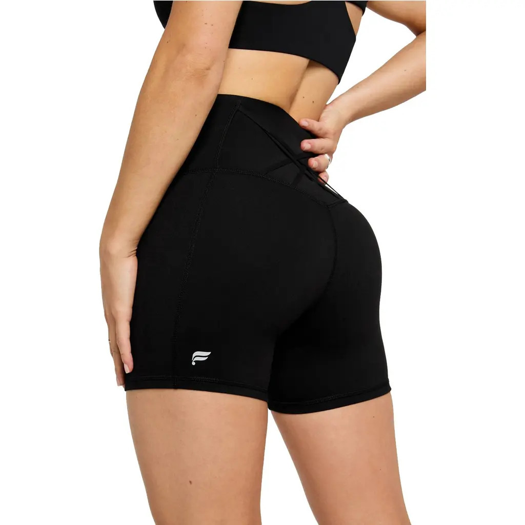 Fabletics Boost PowerHold® High-Waisted Short 4"" in Black at Nordstrom, Size Small | Nordstrom