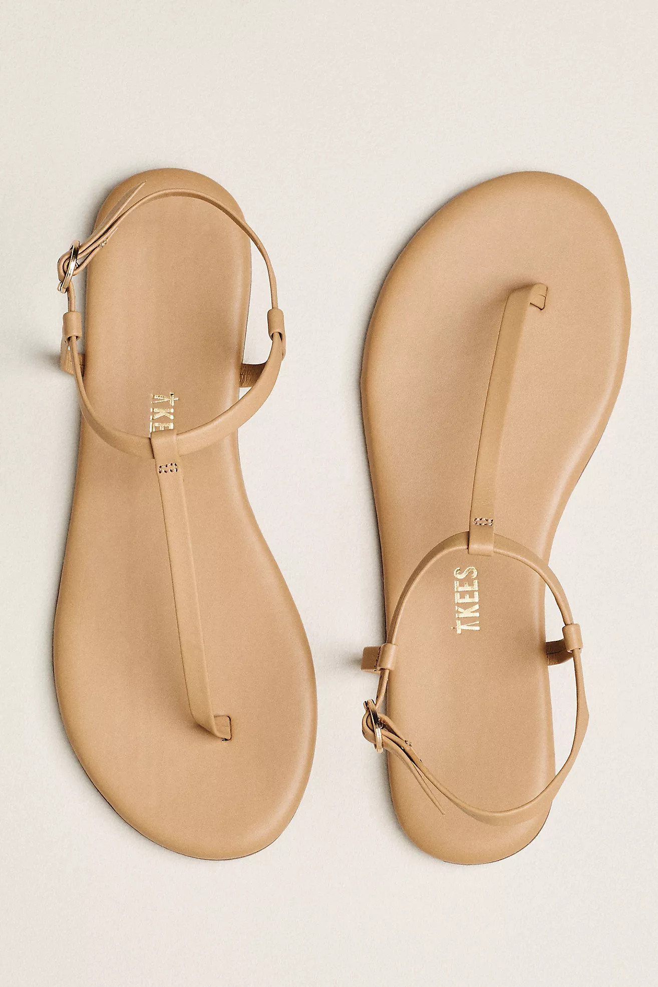 TKEES Mariana Ankle-Strap Thongs | Anthropologie (US)
