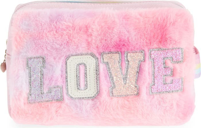 OMG Accessories Kids' Love Faux Fur Pouch | Nordstrom | Nordstrom