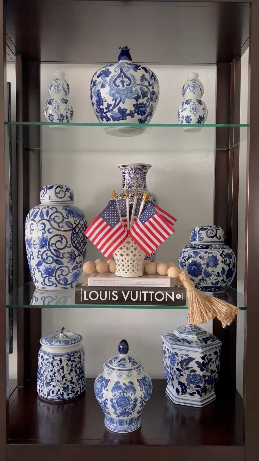 SUMMER HOME DECOR:

Here’s an easy way to update your home for Memorial Day and July 4th.

Add American 🇺🇸 flags to your existing home decor to add a festive touch.

Also linking similar blue and white ginger jars.

#LTKSeasonal #LTKOver40 #LTKSaleAlert #LTKgrwm #LTKootd #LTKHome #LTKvlog
