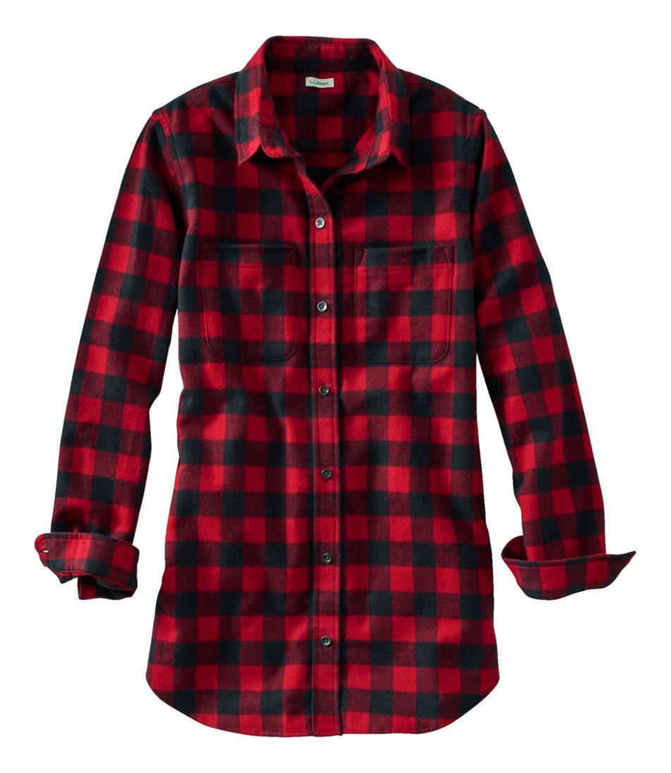Women's Scotch Plaid Flannel Shirt, Tunic | L.L. Bean