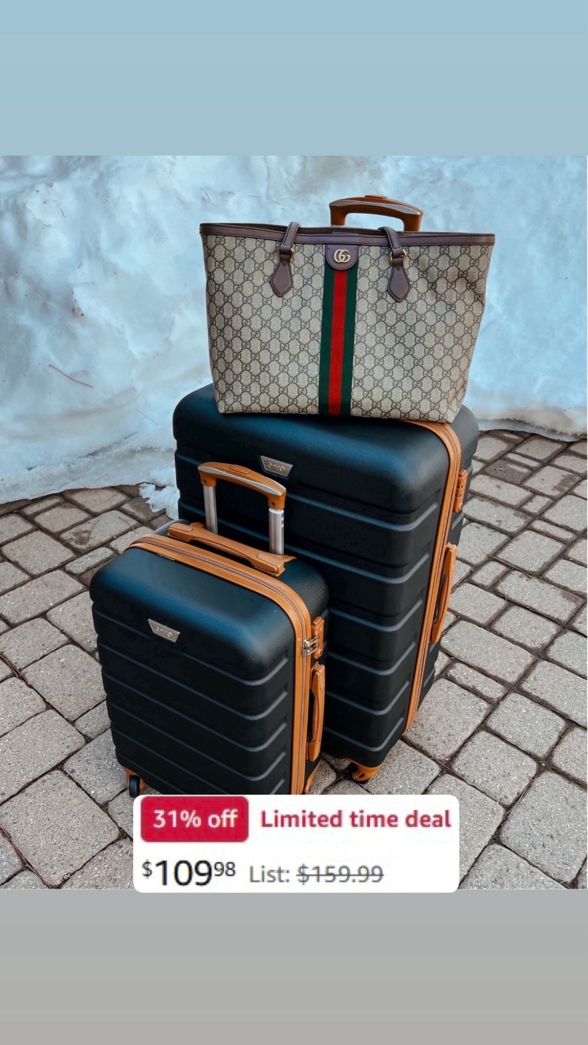 3 piece luggage set
Hardshell spinner lightweight set
Save 31%! 


#LTKTravel #LTKmomlife #LTKSaleAlert