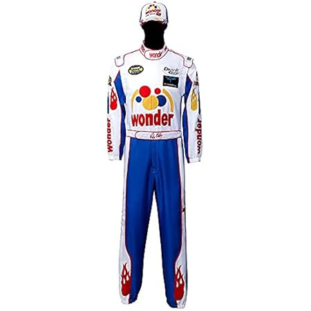 Adult Ricky Bobby Racing Jumpsuit Cap Hat Suit Set Talladega Nights Full Costume Halloween Party Pro | Amazon (US)
