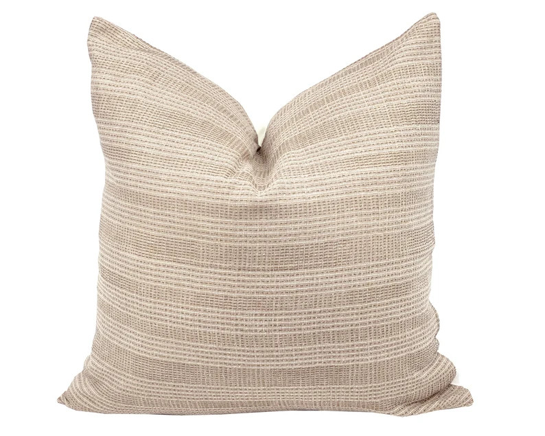 BRYN  Brown Vintage Stripe Pillow Cover Hmong Pillow - Etsy | Etsy (US)