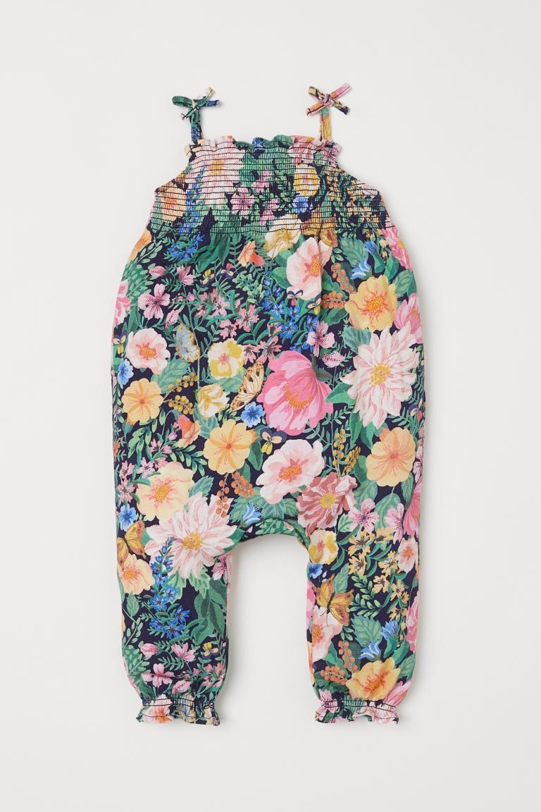 Smocked Floral Romper Suit | H&M (US + CA)